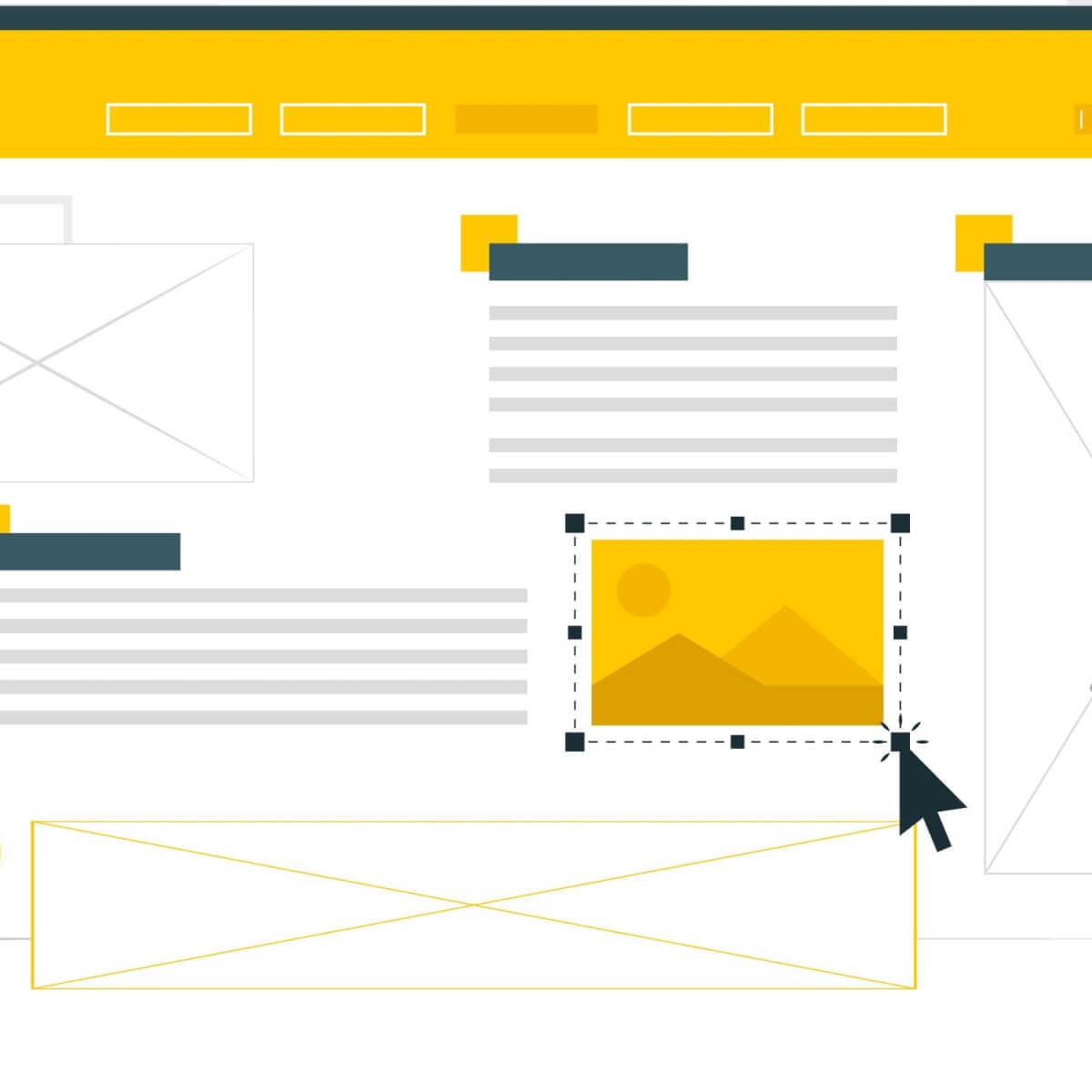 Side-by-side comparison of a template-based and custom-built recruitment website interface, highlighting the key differences in design and functionality